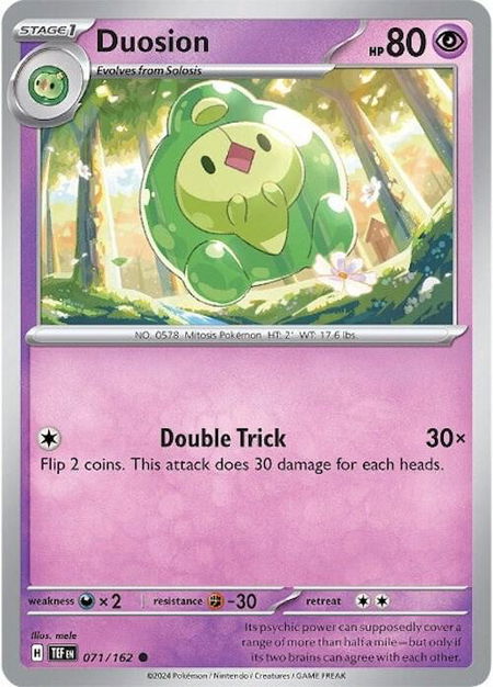 Duosion - SV05: Temporal Forces Pokémon trading card