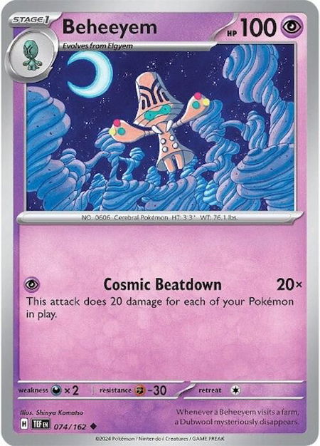 Beheeyem - SV05: Temporal Forces Pokémon trading card