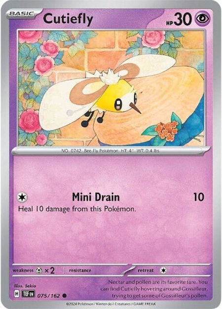 Cutiefly - 075/162 - SV05: Temporal Forces Pokémon trading card