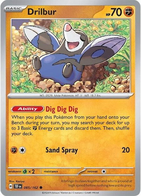 Drilbur - SV05: Temporal Forces Pokémon trading card