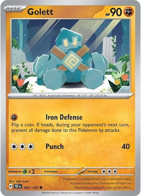Golett - SV05: Temporal Forces Pokémon trading card