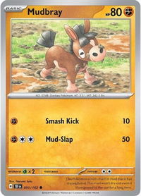 Mudbray - SV05: Temporal Forces (TEF) #091/162 - Common Pokémon Trading Card