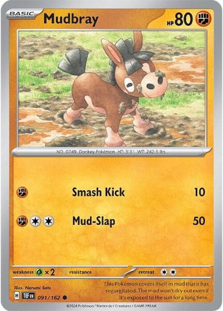 Mudbray - SV05: Temporal Forces Pokémon trading card