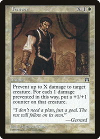 Temper - Stronghold (STH) #null - Uncommon Magic: The Gathering Trading Card