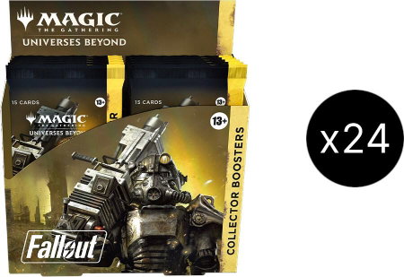 Universes Beyond: Fallout - Collector Booster Display Master Case trading card from Universes Beyond: Fallout Universes Beyond: Fallout - Collector Booster Display Master Case - Universes Beyond: Fallout Magic: The Gathering trading card
