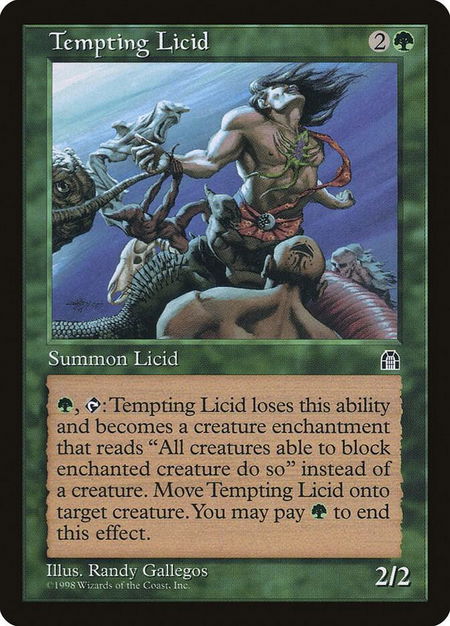 Tempting Licid - Stronghold Magic: The Gathering trading card