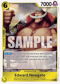 Edward.Newgate - Ultra Deck: The Three Brothers (ST-13) #ST13-004 - Common One Piece Trading Card
