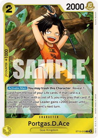 Portgas.D.Ace (010) - Ultra Deck: The Three Brothers (ST-13) #ST13-010 - Common One Piece Trading Card