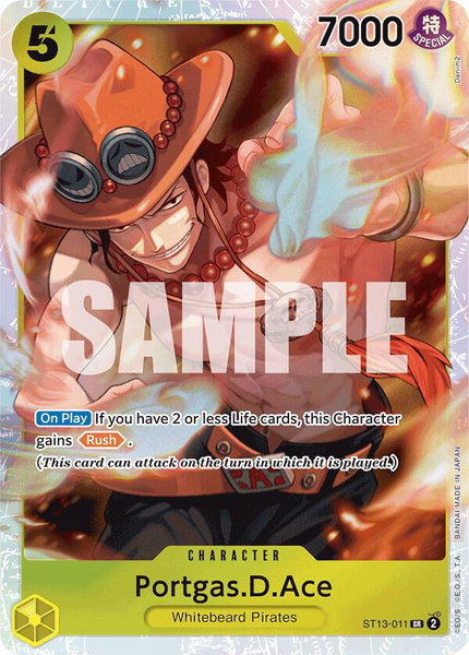 Portgas.D.Ace (011) - Ultra Deck: The Three Brothers One Piece trading card