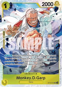 Monkey.D.Garp - Ultra Deck: The Three Brothers (ST-13) #ST13-013 - Super Rare One Piece Trading Card