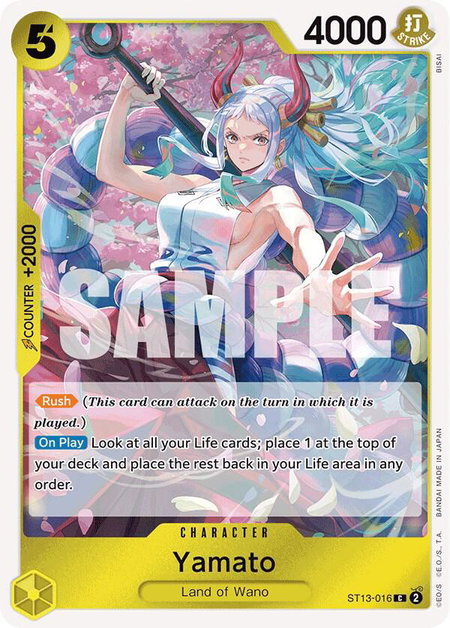 Yamato - Ultra Deck: The Three Brothers One Piece trading card