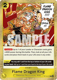 Flame Dragon King - Ultra Deck: The Three Brothers (ST-13) #ST13-017 - Common One Piece Trading Card