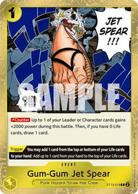 Gum-Gum Jet Spear - Ultra Deck: The Three Brothers (ST-13) #ST13-018 - Common One Piece Trading Card
