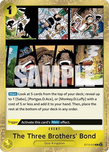 The Three Brothers' Bond - Ultra Deck: The Three Brothers (ST-13) #ST13-019 - Common One Piece Trading Card
