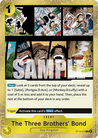 The Three Brothers' Bond - Ultra Deck: The Three Brothers (ST-13) #ST13-019 - Common One Piece Trading Card