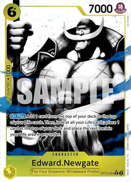 Edward.Newgate (Parallel) - Ultra Deck: The Three Brothers One Piece trading card