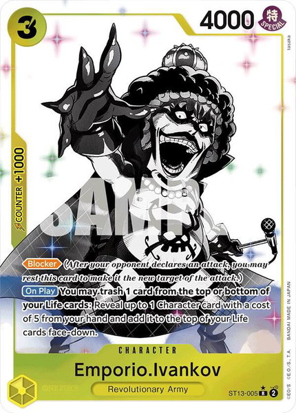 Emporio.Ivankov (Parallel) - Ultra Deck: The Three Brothers One Piece trading card