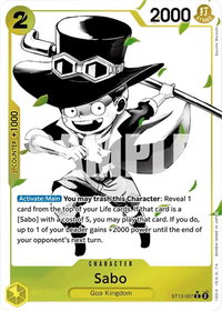 Sabo (007) (Parallel) - Ultra Deck: The Three Brothers (ST-13) #ST13-007 - Common One Piece Trading Card