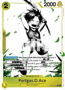 Portgas.D.Ace (010) (Parallel) - Ultra Deck: The Three Brothers (ST-13) #ST13-010 - Common One Piece Trading Card