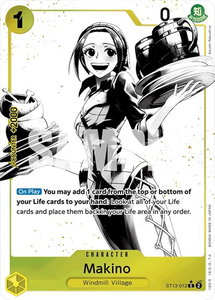 Makino (Parallel) - Ultra Deck: The Three Brothers (ST-13) #ST13-012 - Common One Piece Trading Card
