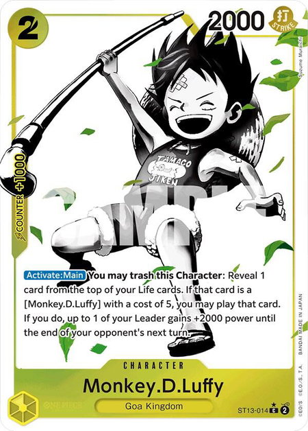 Monkey.D.Luffy (014) (Parallel) - Ultra Deck: The Three Brothers One Piece trading card