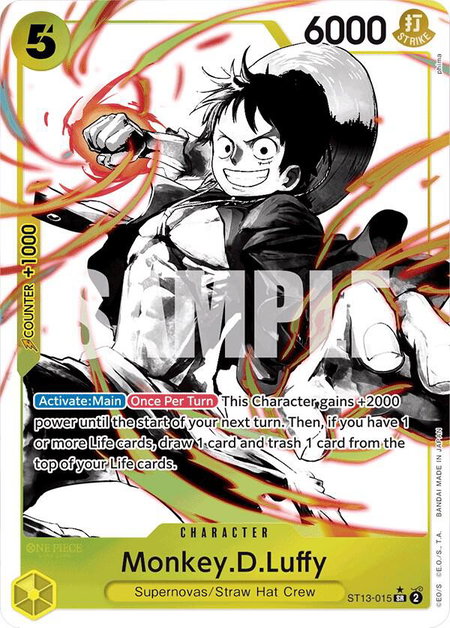 Monkey.D.Luffy (015) (Parallel) - Ultra Deck: The Three Brothers One Piece trading card