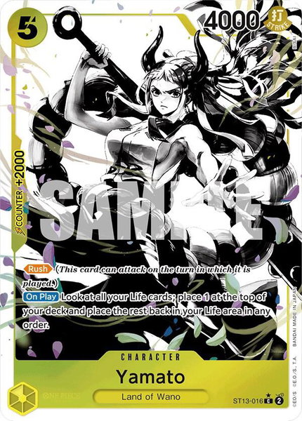 Yamato (Parallel) - Ultra Deck: The Three Brothers One Piece trading card