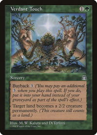 Verdant Touch - Stronghold (STH) #null - Rare Magic: The Gathering Trading Card