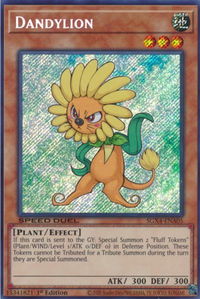 Dandylion (Secret Rare) - Speed Duel GX: Midterm Destruction (SGX4) #SGX4-ENA05 - Secret Rare YuGiOh Trading Card
