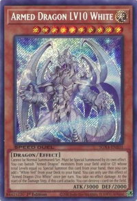 Armed Dragon LV10 White (Secret Rare) - Speed Duel GX: Midterm Destruction (SGX4) #SGX4-ENE01 - Secret Rare YuGiOh Trading Card