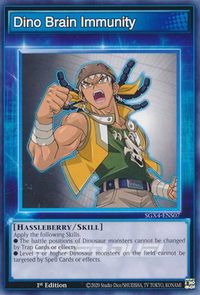 Dino Brain Immunity - Speed Duel GX: Midterm Destruction (SGX4) #SGX4-ENS07 - Common / Short Print YuGiOh Trading Card