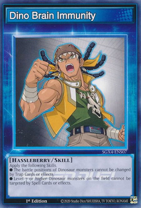 Dino Brain Immunity - Speed Duel GX: Midterm Destruction YuGiOh trading card