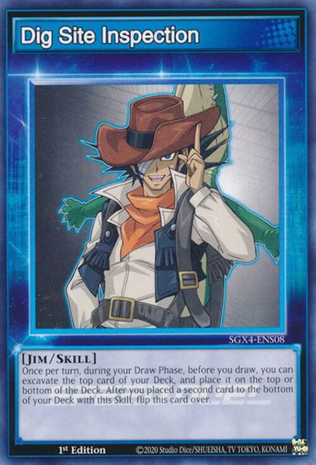 Dig Site Inspection - Speed Duel GX: Midterm Destruction YuGiOh trading card