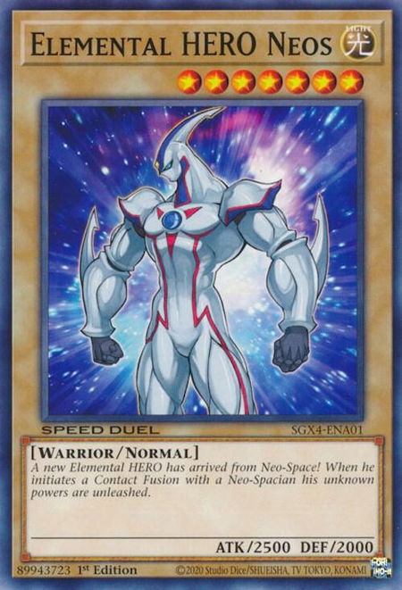 Elemental HERO Neos - Speed Duel GX: Midterm Destruction YuGiOh trading card