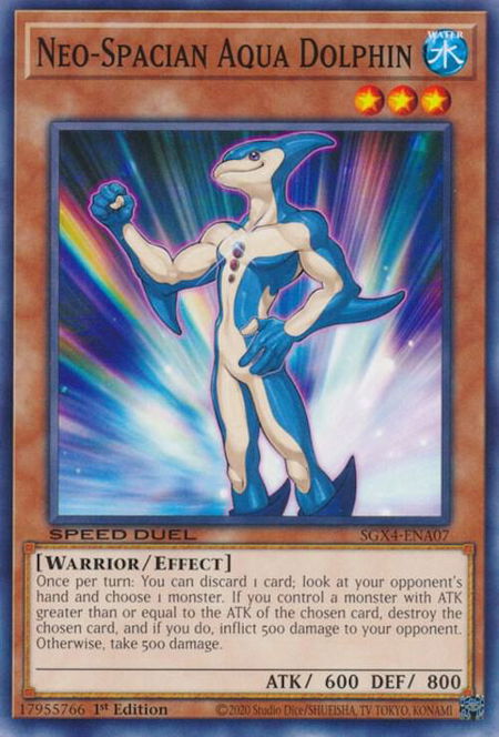 Neo-Spacian Aqua Dolphin - Speed Duel GX: Midterm Destruction YuGiOh trading card
