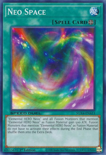 Neo Space - Speed Duel GX: Midterm Destruction YuGiOh trading card