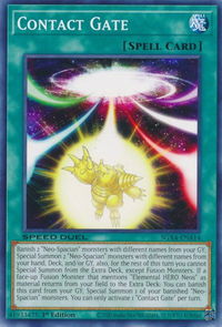 Contact Gate - Speed Duel GX: Midterm Destruction (SGX4) #SGX4-ENA14 - Common / Short Print YuGiOh Trading Card