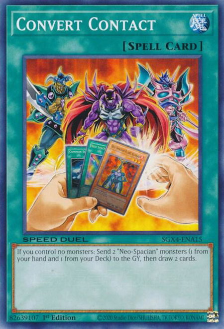 Convert Contact - Speed Duel GX: Midterm Destruction YuGiOh trading card