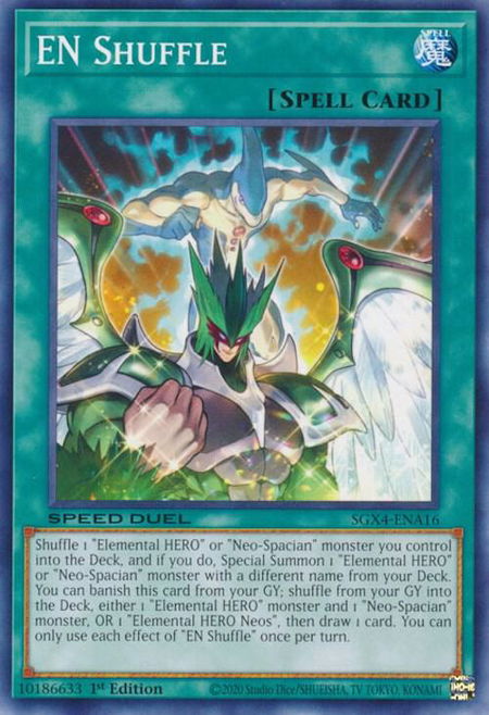 EN Shuffle - Speed Duel GX: Midterm Destruction YuGiOh trading card