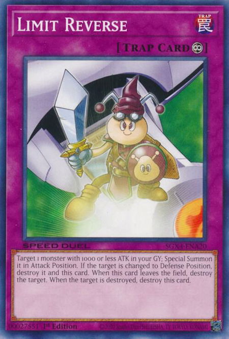 Limit Reverse - Speed Duel GX: Midterm Destruction YuGiOh trading card