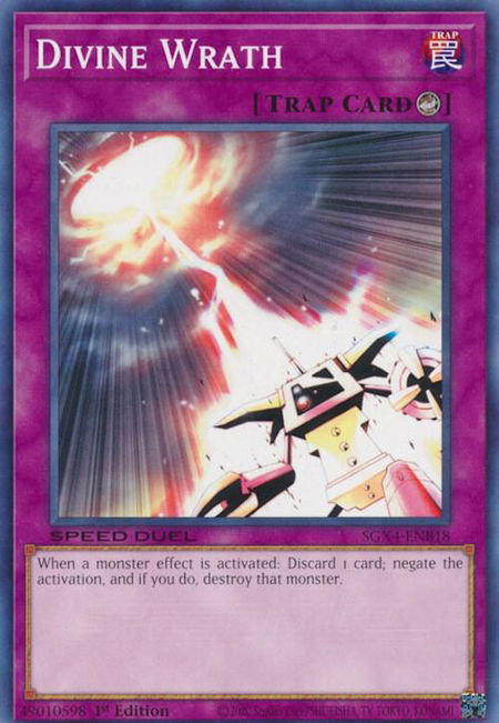 Divine Wrath - Speed Duel GX: Midterm Destruction YuGiOh trading card