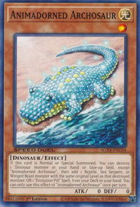 Animadorned Archosaur - Speed Duel GX: Midterm Destruction (SGX4) #SGX4-ENC04 - Common / Short Print YuGiOh Trading Card