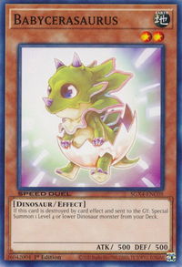 Babycerasaurus - Speed Duel GX: Midterm Destruction (SGX4) #SGX4-ENC05 - Common / Short Print YuGiOh Trading Card