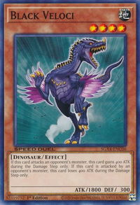 Black Veloci - Speed Duel GX: Midterm Destruction (SGX4) #SGX4-ENC06 - Common / Short Print YuGiOh Trading Card