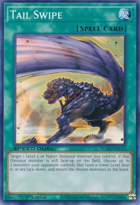 Tail Swipe - Speed Duel GX: Midterm Destruction (SGX4) #SGX4-ENC13 - Common / Short Print YuGiOh Trading Card