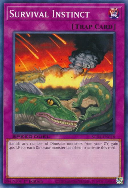 Survival Instinct - Speed Duel GX: Midterm Destruction YuGiOh trading card