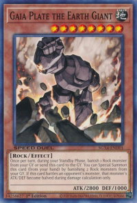 Gaia Plate the Earth Giant - Speed Duel GX: Midterm Destruction (SGX4) #SGX4-END01 - Common / Short Print YuGiOh Trading Card