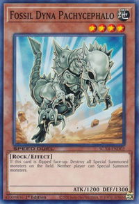 Fossil Dyna Pachycephalo - Speed Duel GX: Midterm Destruction (SGX4) #SGX4-END02 - Common / Short Print YuGiOh Trading Card
