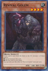 Revival Golem - Speed Duel GX: Midterm Destruction (SGX4) #SGX4-END07 - Common / Short Print YuGiOh Trading Card