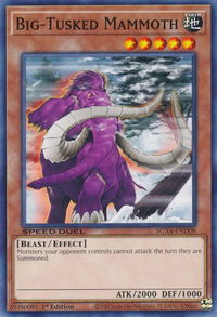 Big-Tusked Mammoth - Speed Duel GX: Midterm Destruction (SGX4) #SGX4-END08 - Common / Short Print YuGiOh Trading Card
